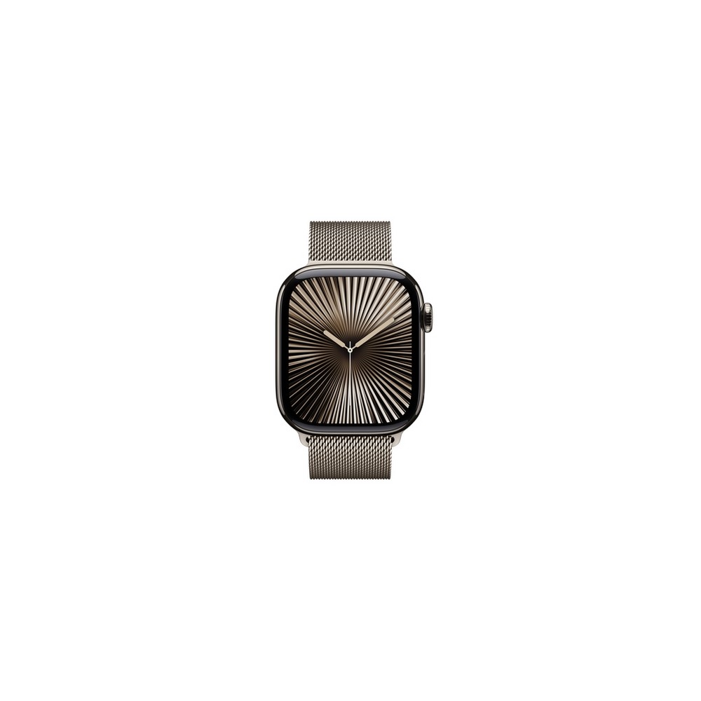 APPLE Apple Watch Series 10 GPS + Cellular 42mm Natural Titanium Case with Natural Milanese Loop Sostegno trimestrale