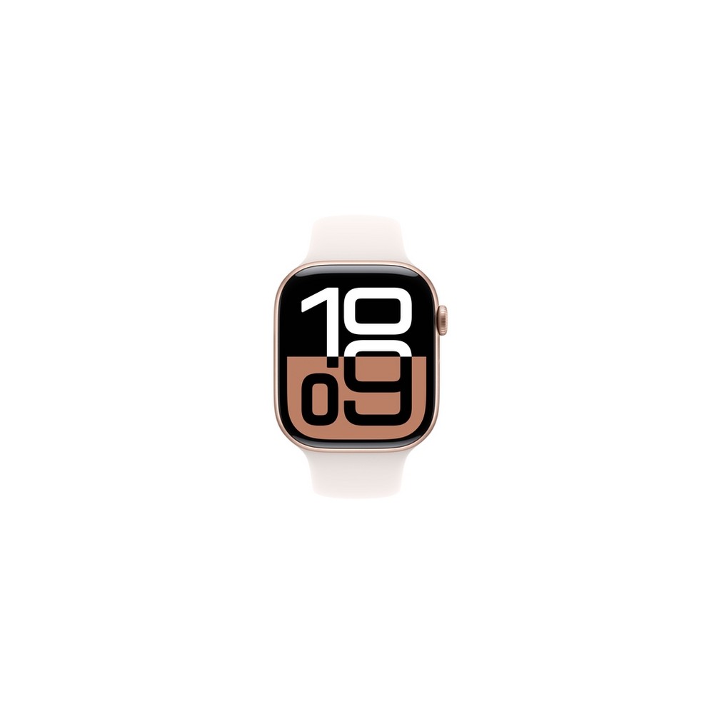 APPLE Apple Watch Series 10 GPS + Cellular 46mm Rose Gold Aluminium Case with Light Blush Sport Band - M/L Esporta salva