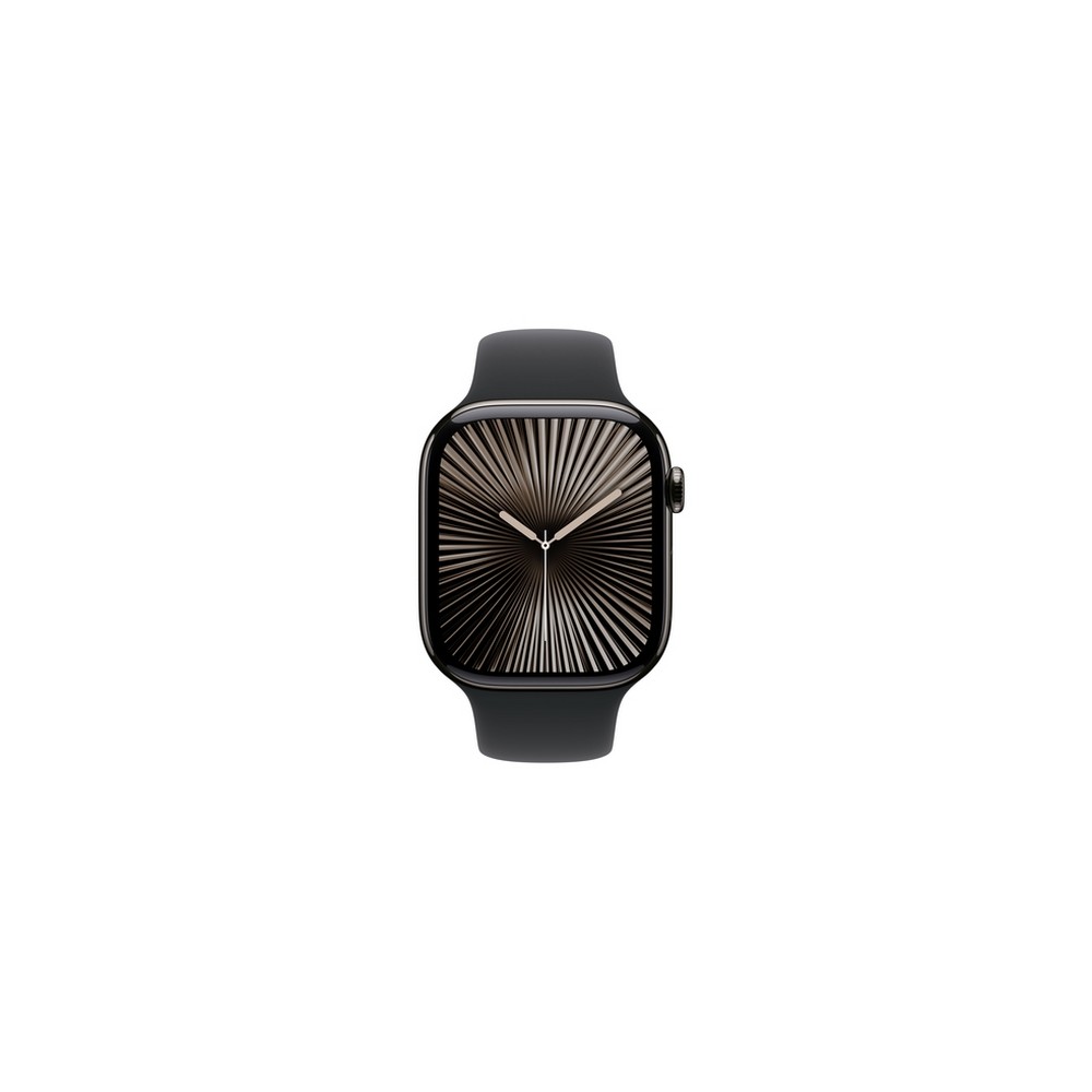 APPLE Apple Watch Series 10 GPS + Cellular 46mm Slate Titanium Case with Black Sport Band - S/M Sconti questo mese