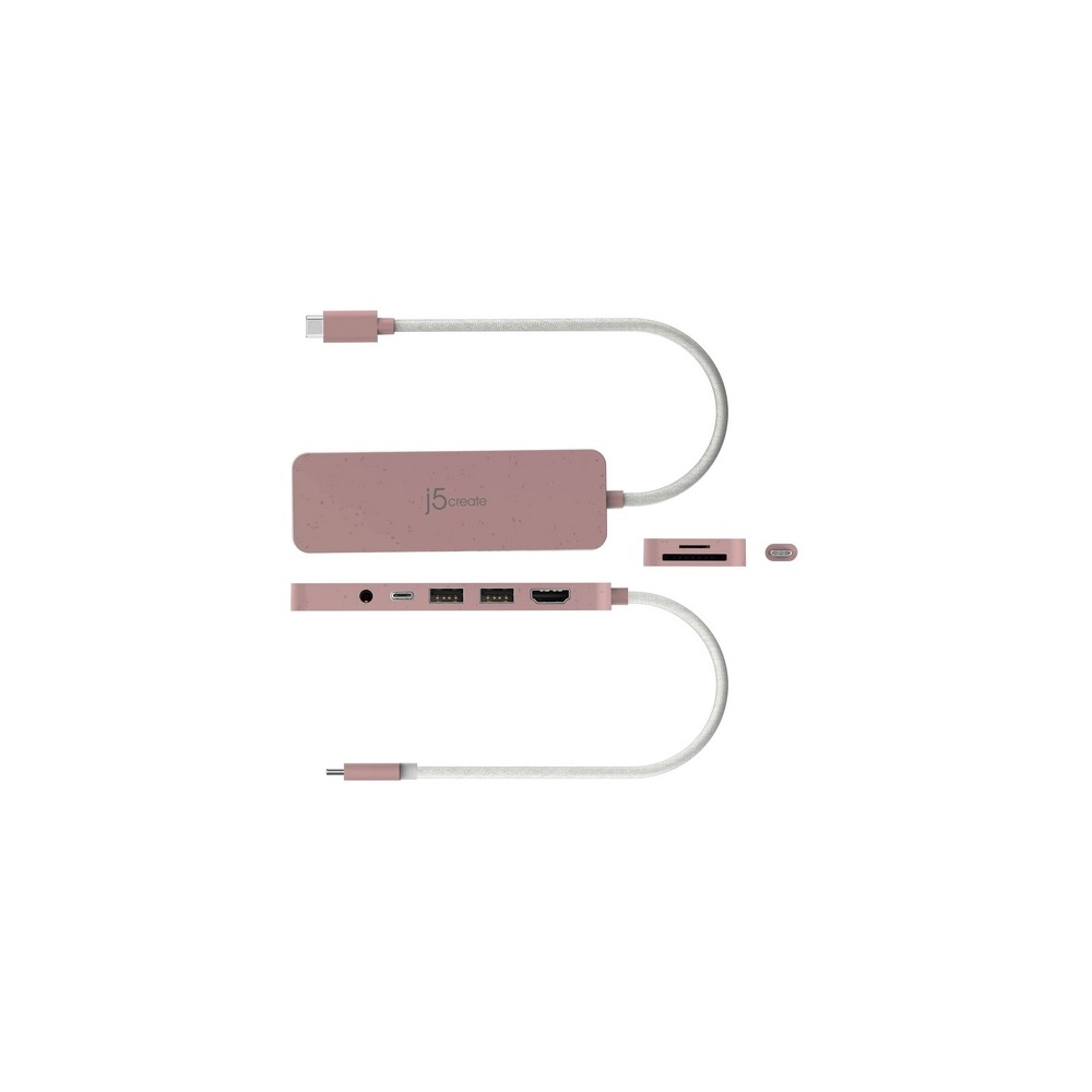 j5create Eco-Friendly USB-C Multi-Port Hub with Power Delivery Smaltimento dello stoccaggio