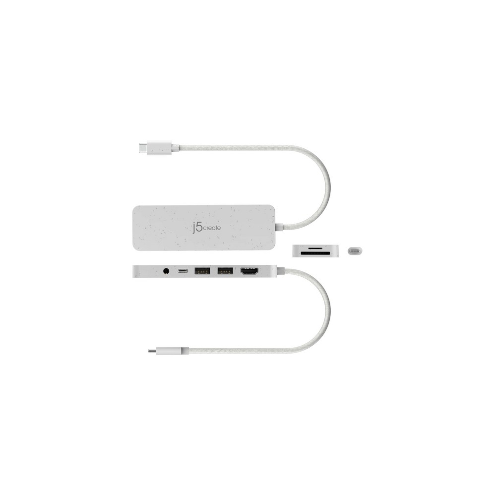 j5create Eco-Friendly USB-C Multi-Port Hub with Power Delivery Vendita calda