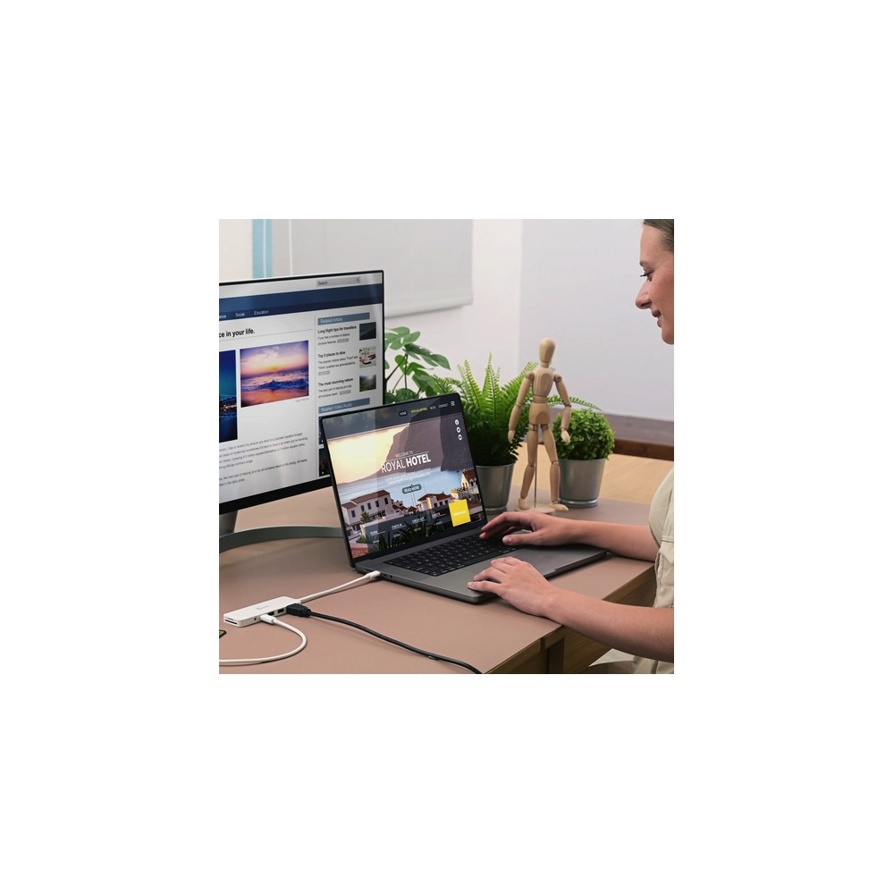 j5create Eco-Friendly USB-C Multi-Port Hub with Power Delivery Vendita calda