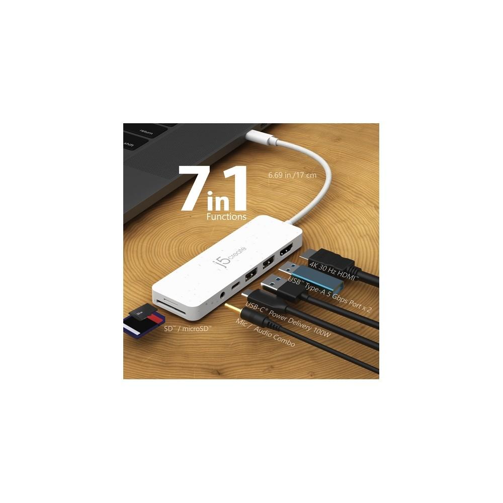 j5create Eco-Friendly USB-C Multi-Port Hub with Power Delivery Vendita calda