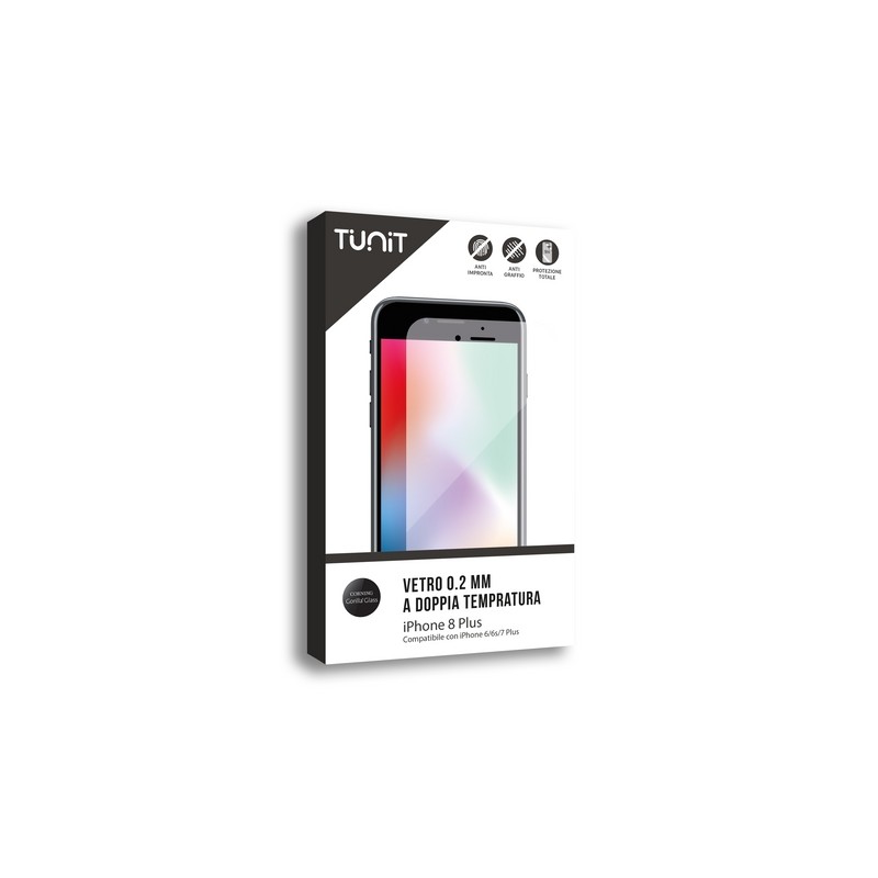 TUNIT Vetro a Doppia Tempratura per iPhone 8 Plus Saldi