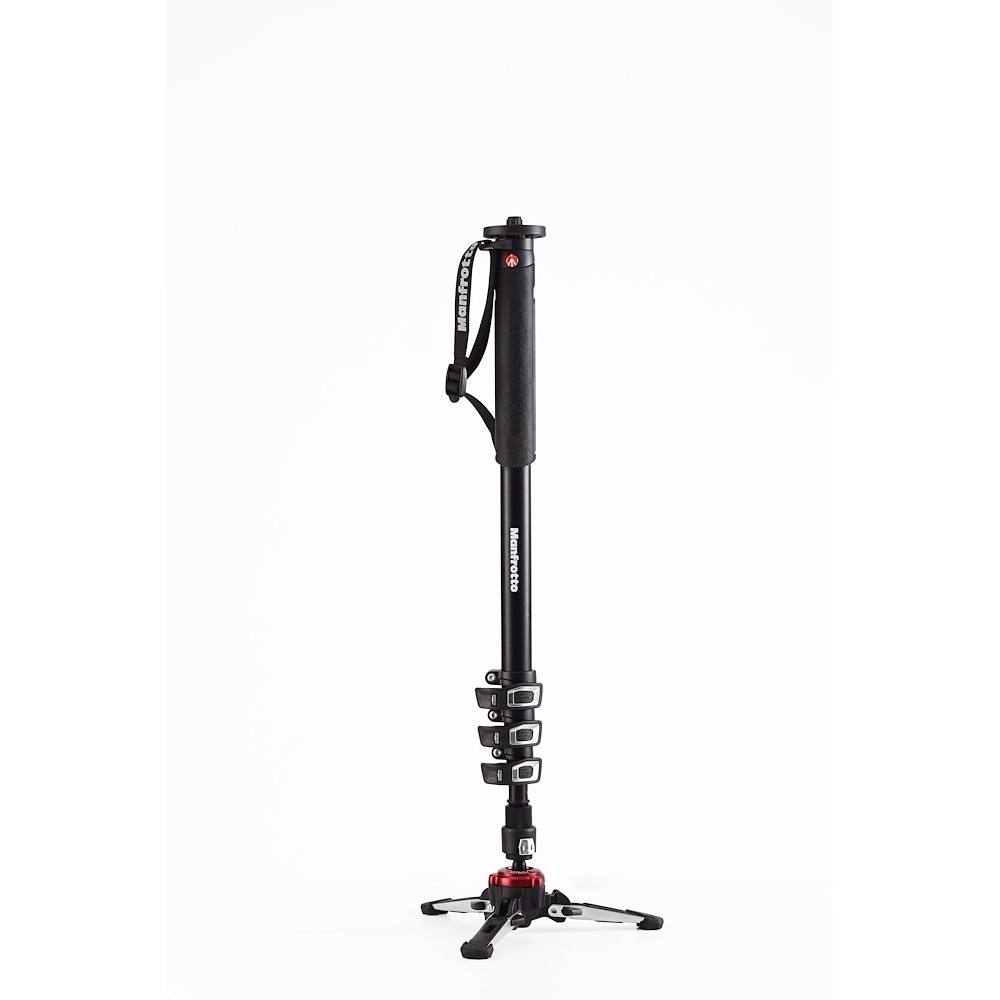 Manfrotto Monopiede video XPRO+ alluminio 4 sezioni base fluida