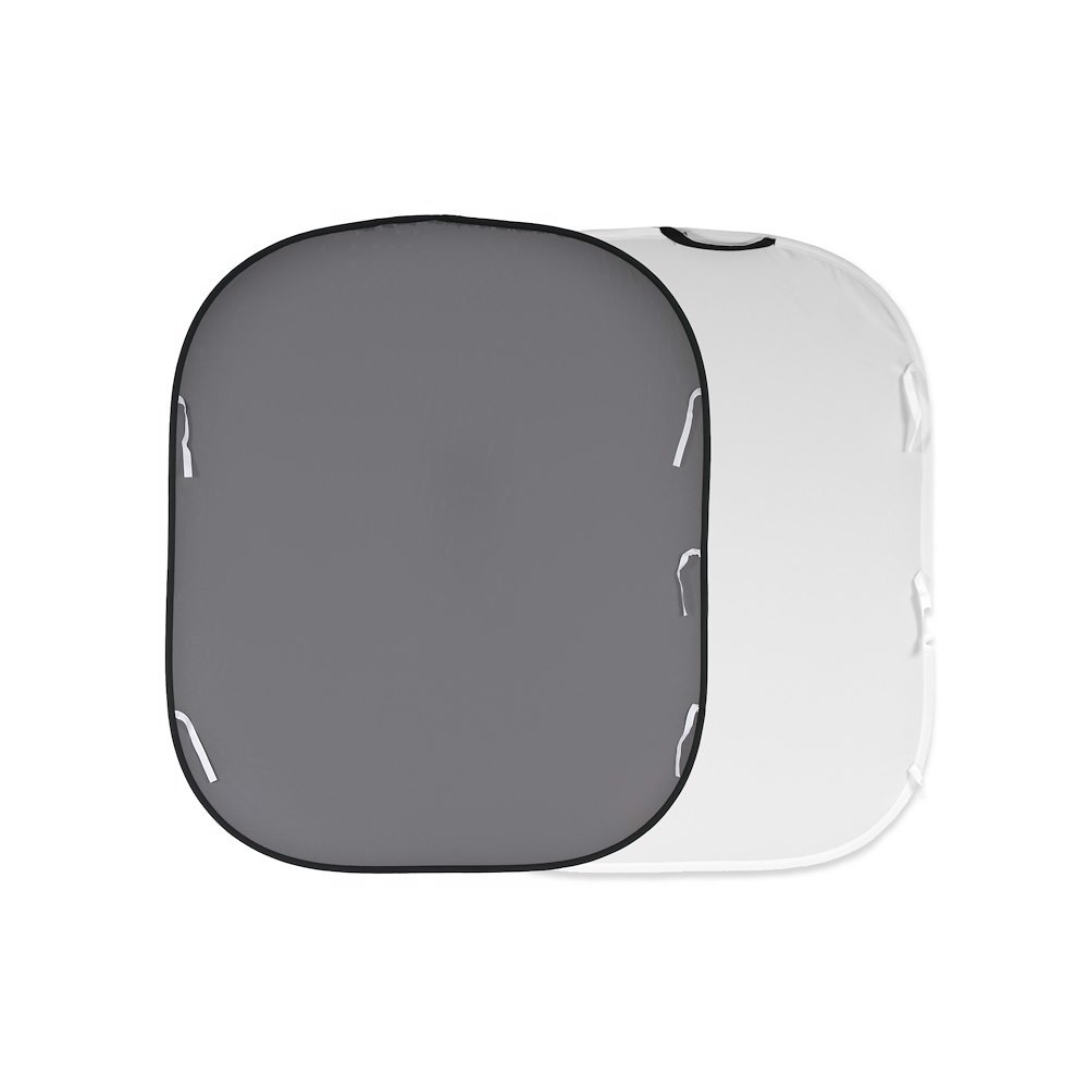 Manfrotto Fondale richiudibile Bianco / Grigio medio 1 8 x 2 15m Super Saving Price