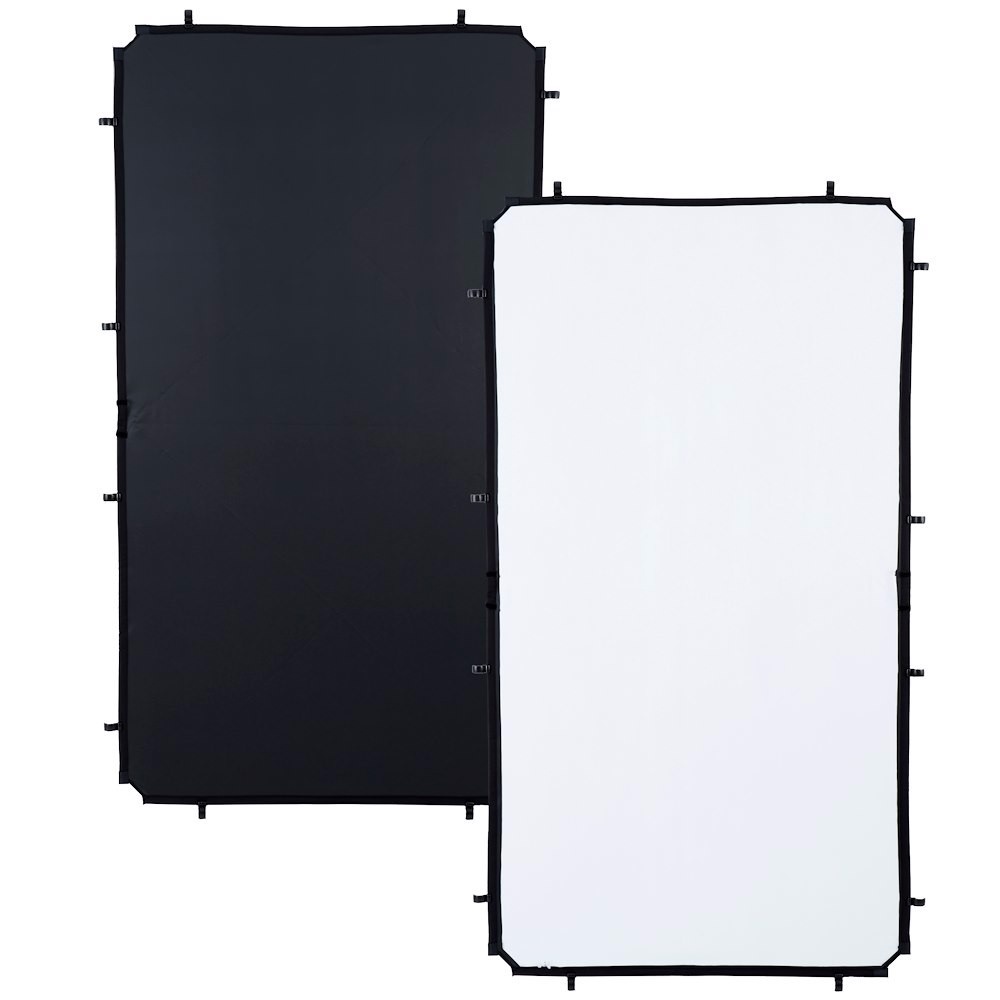 Manfrotto Tessuto per skylite fabric piccolo nero/bianco 1 1x2m Fino Al -60%