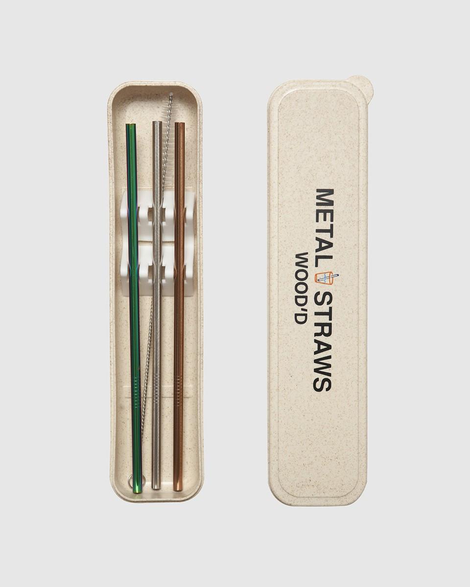 ﻿Wood'd METAL STRAWS