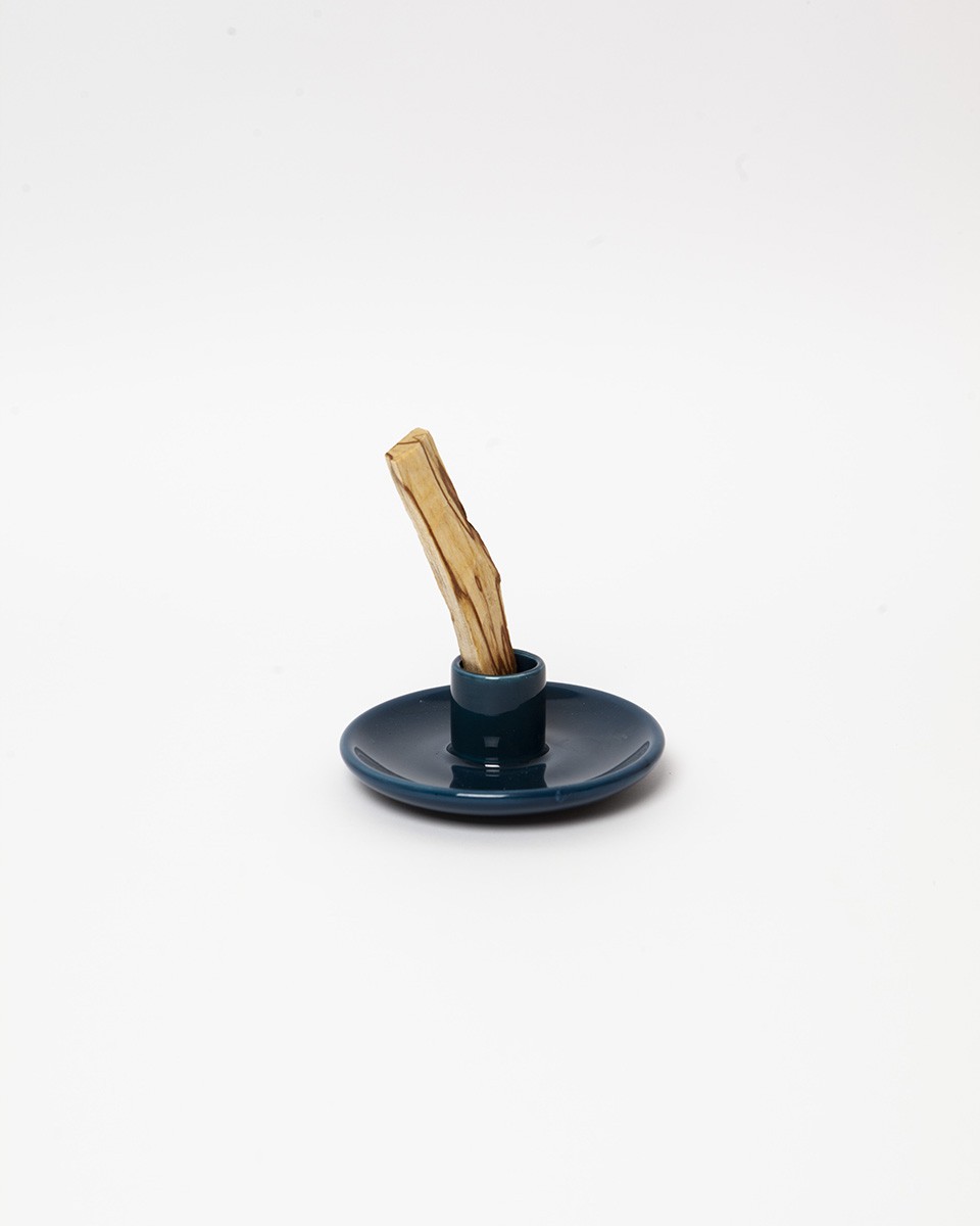 Wood'd PALO SANTO PLATE BLUE Outlet