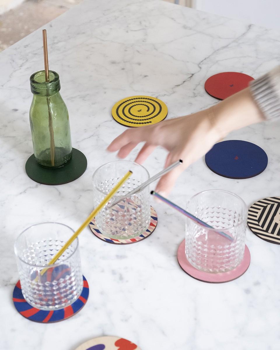 Wood'd FUNKY COASTERS SET Offerte