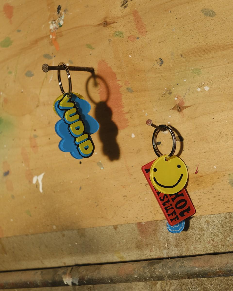 Wood'd Crazy Smile Keychain Italia