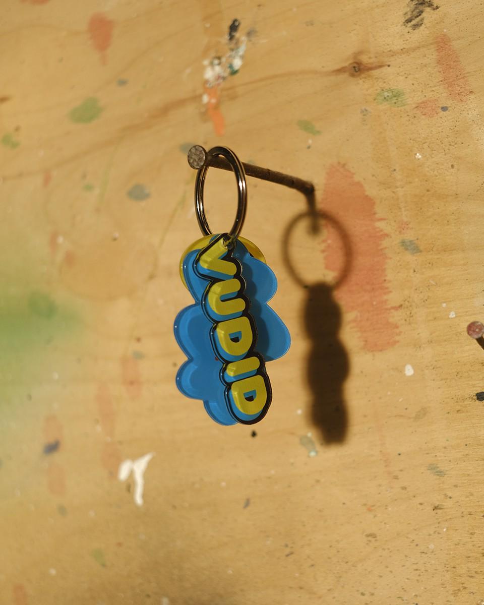 Wood'd Vudid Who Keychain In Linea