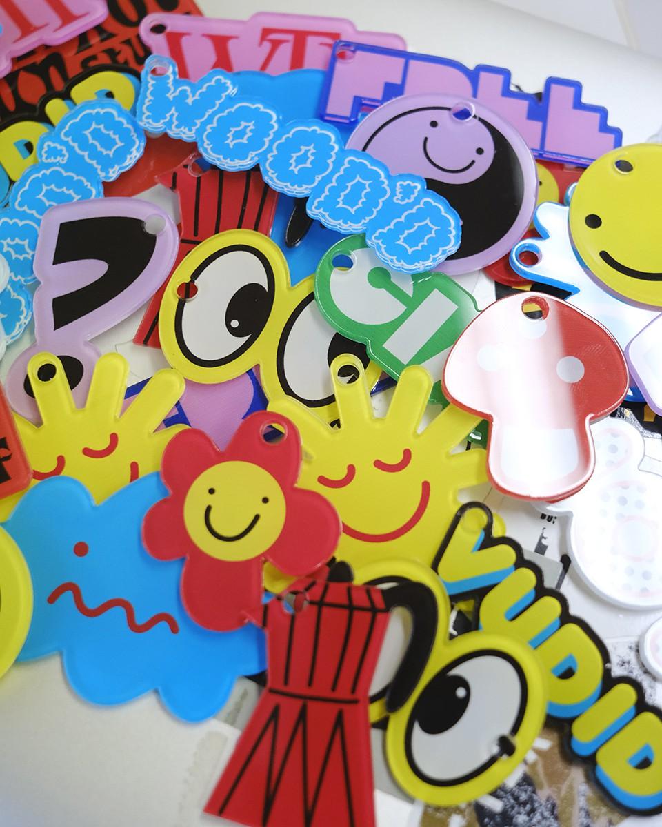 Wood'd Vudid Who Keychain In Linea