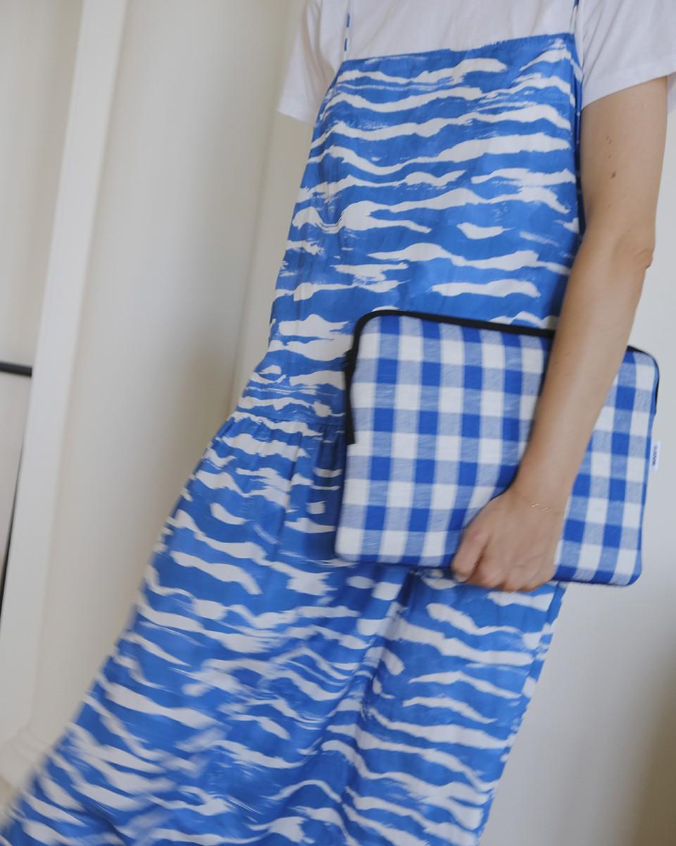 Wood'd Patch Blue Macbook Case Consegna Veloce