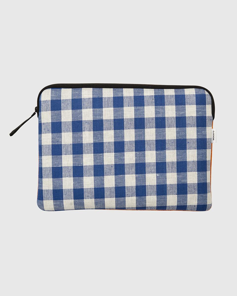 Wood'd Patch Blue Macbook Case Consegna Veloce