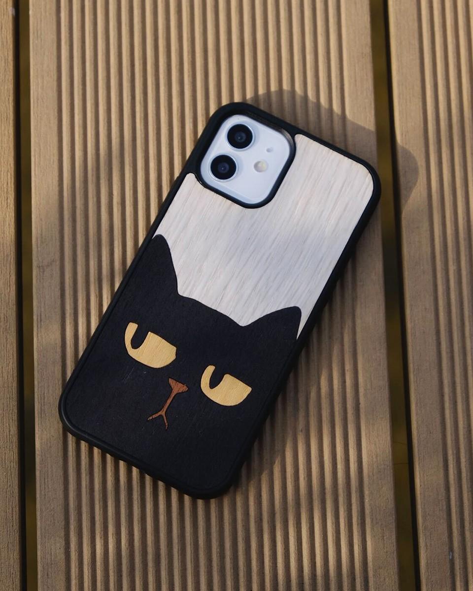 Wood'd Black Cat Cover Negozio