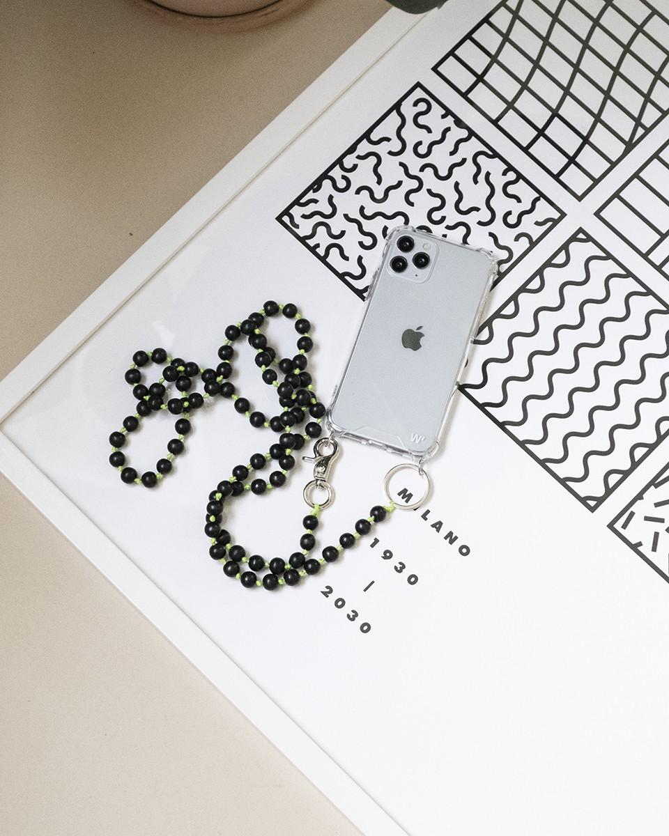Wood'd Pearls Black Necklace Saldi Di Fabbrica