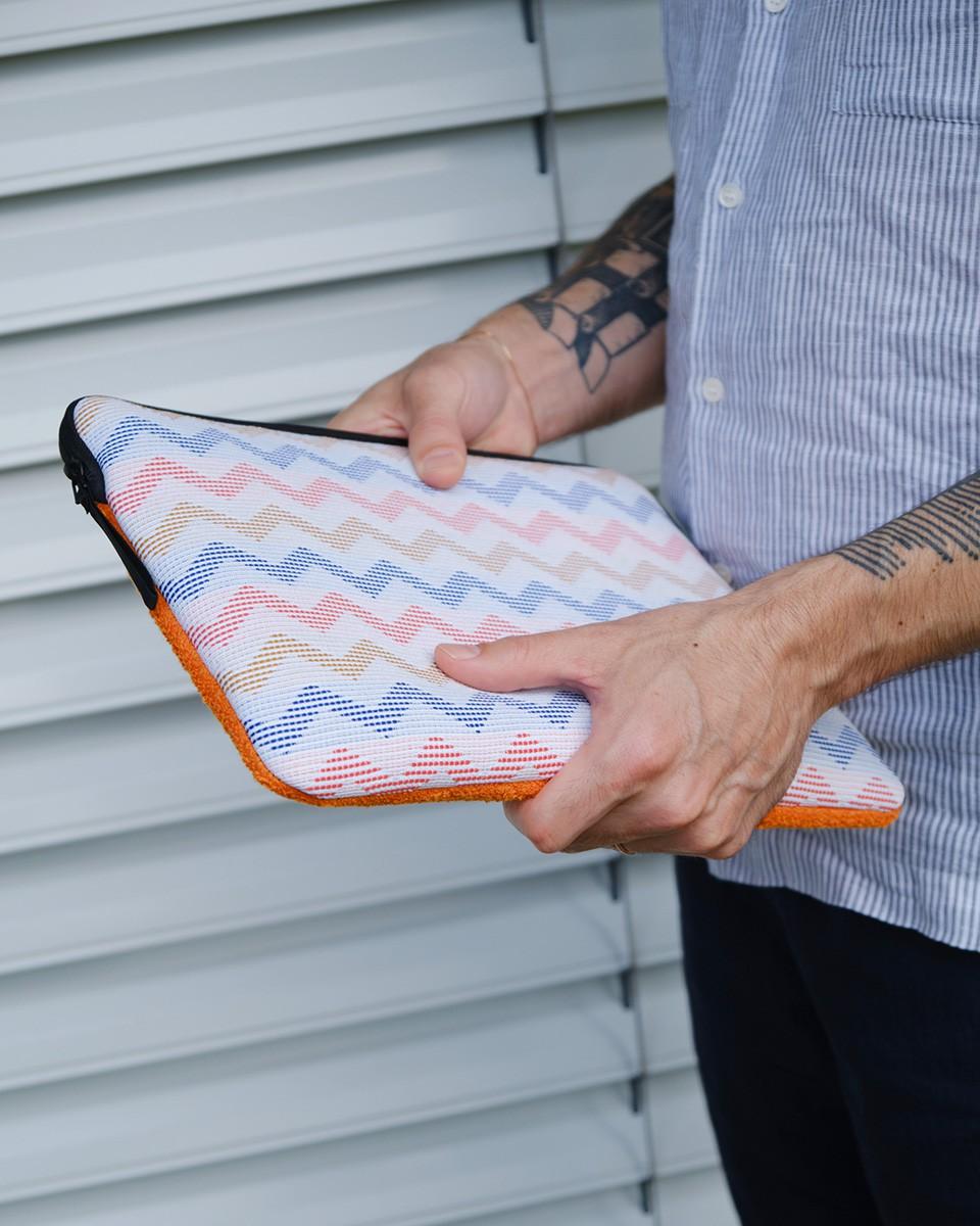 Wood'd Patch Orange Macbook Case Promozione Limitata