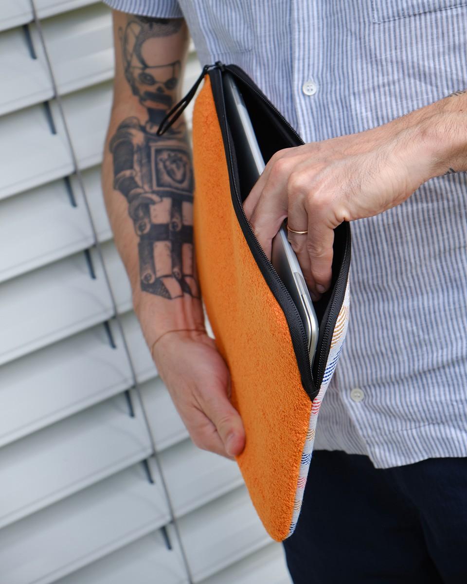 Wood'd Patch Orange Macbook Case Promozione Limitata